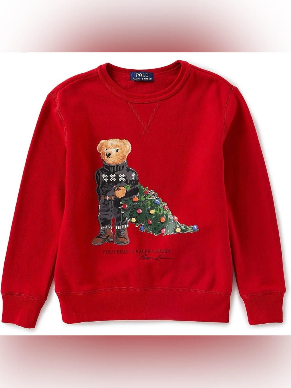 Polo Ralph Lauren Christmas Bear Graphic Sweatshirt